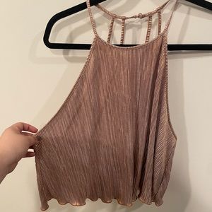 FOREVER 21 Gold NEW YEARS Party Crop Top